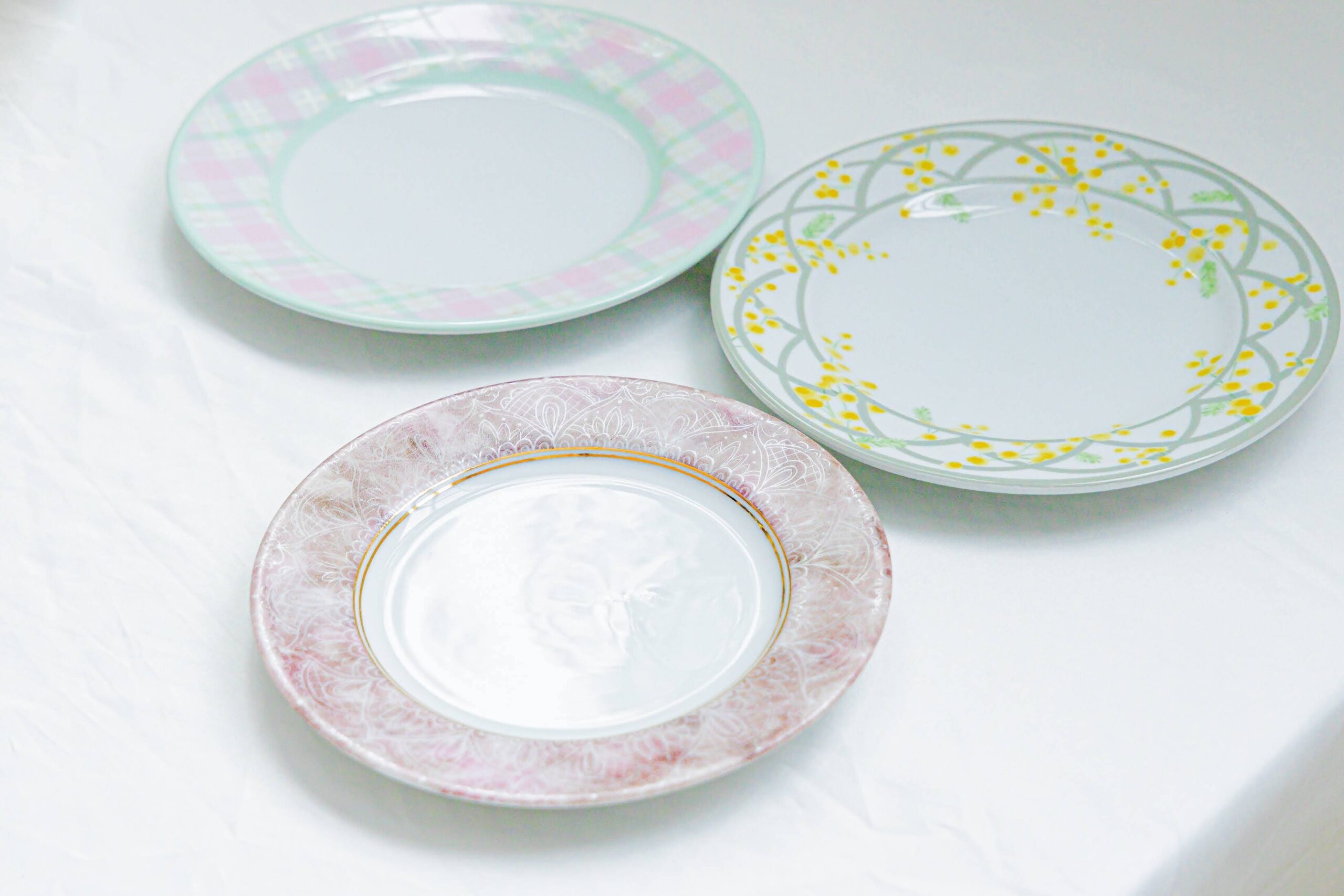 ポーセラーツ-丸皿3種